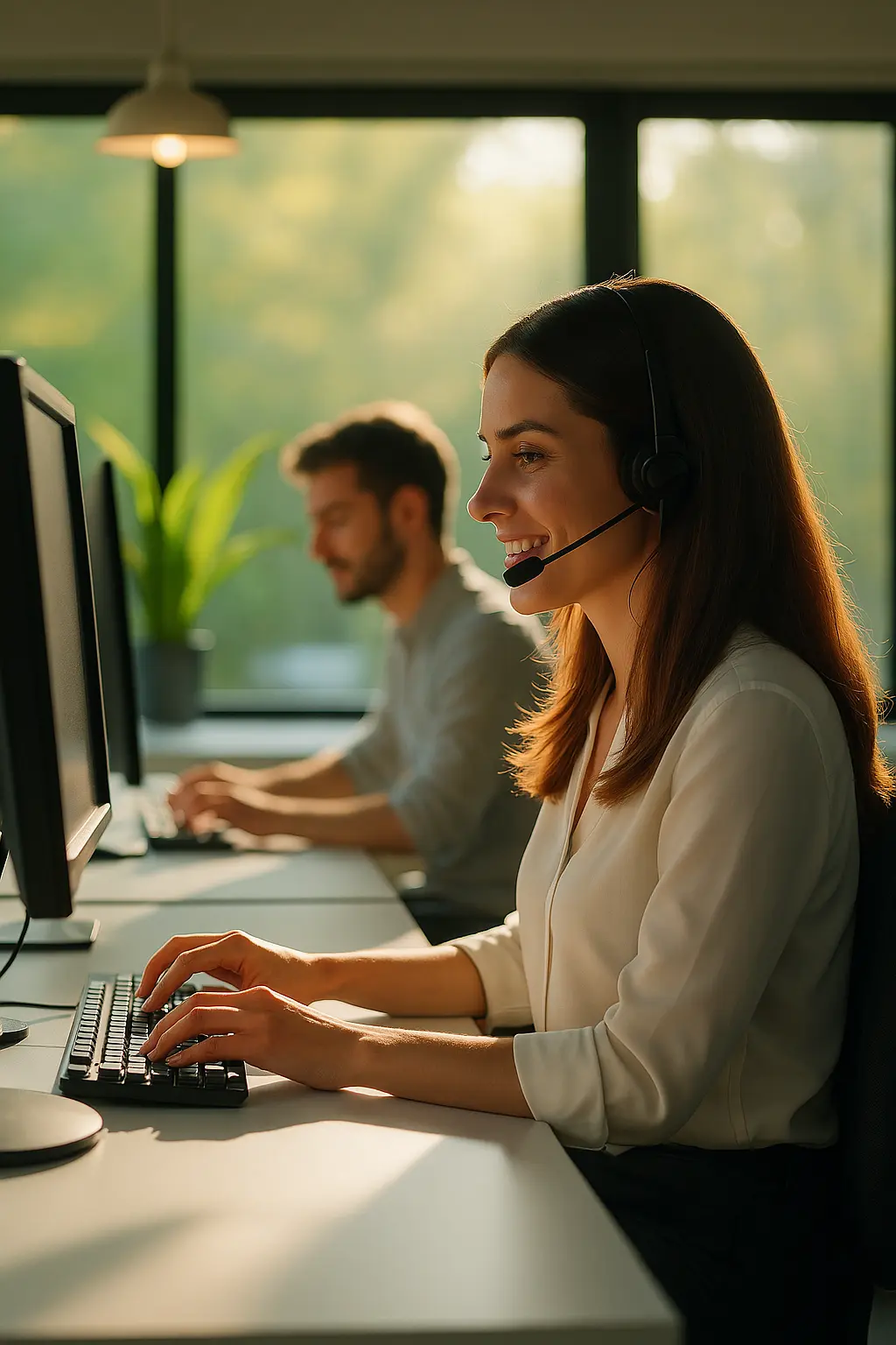 Equipo de soporte de Negoco CRM ayudando a clientes del sector energético