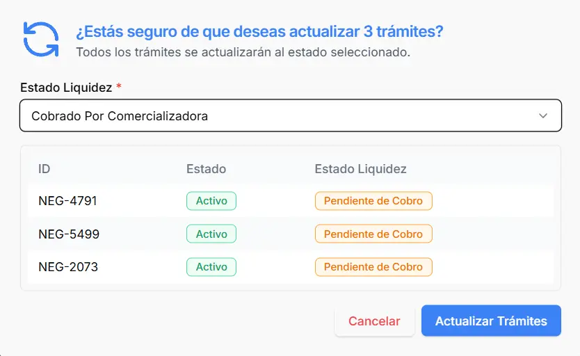 Gestión integral de liquidaciones